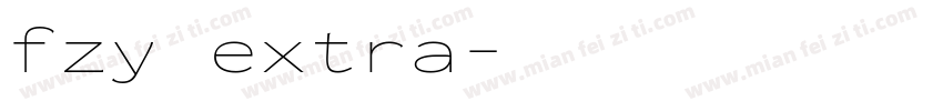 fzy extra字体转换